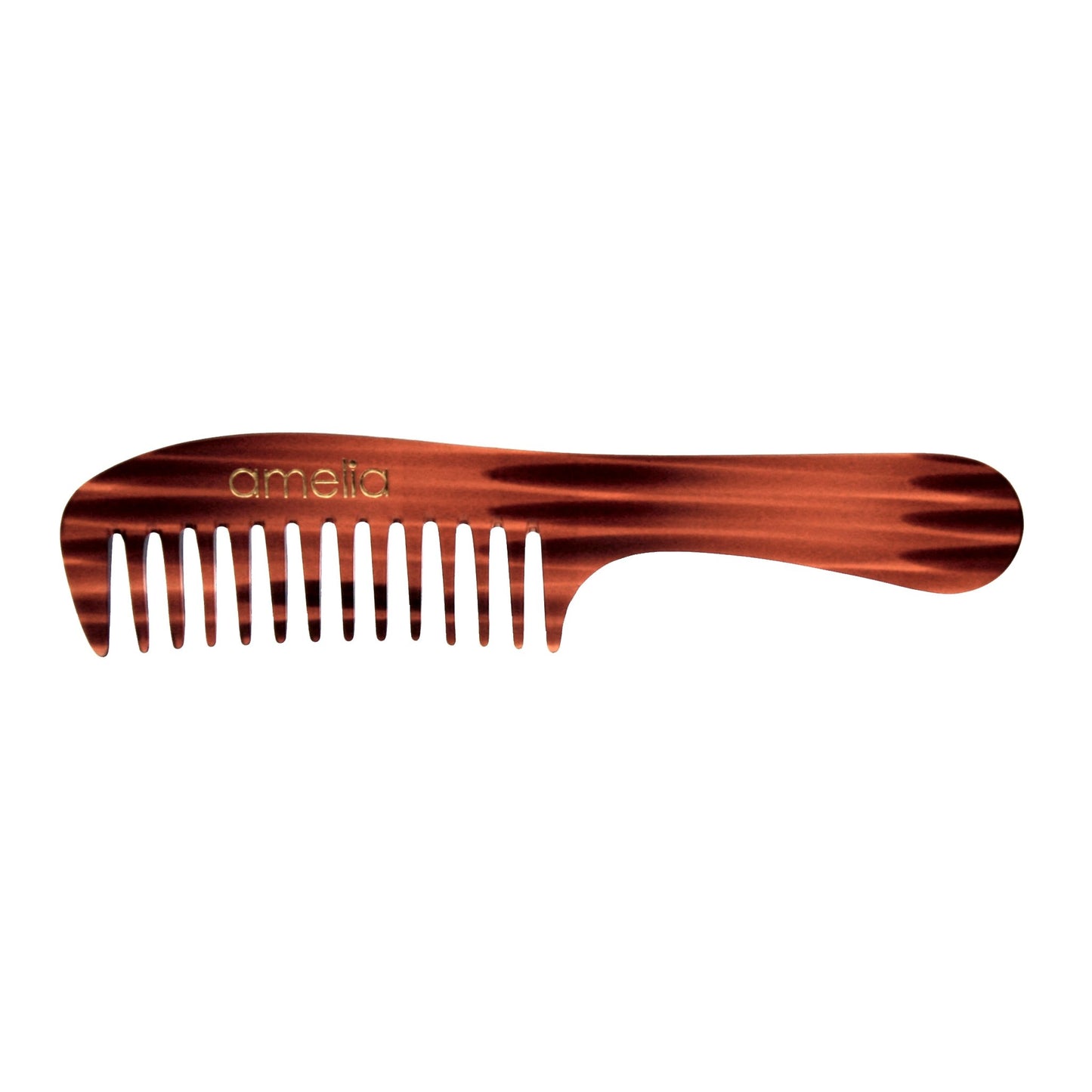 8in Cellulose Acetate Handle Comb - Tortoise Shell Color (12 Packages for Retail Sale)