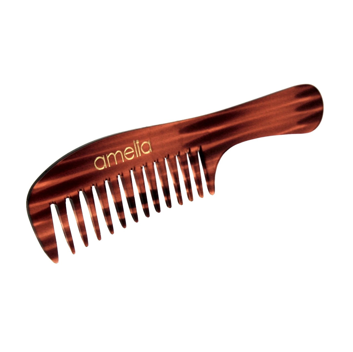 8in Cellulose Acetate Handle Comb - Tortoise Shell Color (12 Packages for Retail Sale)