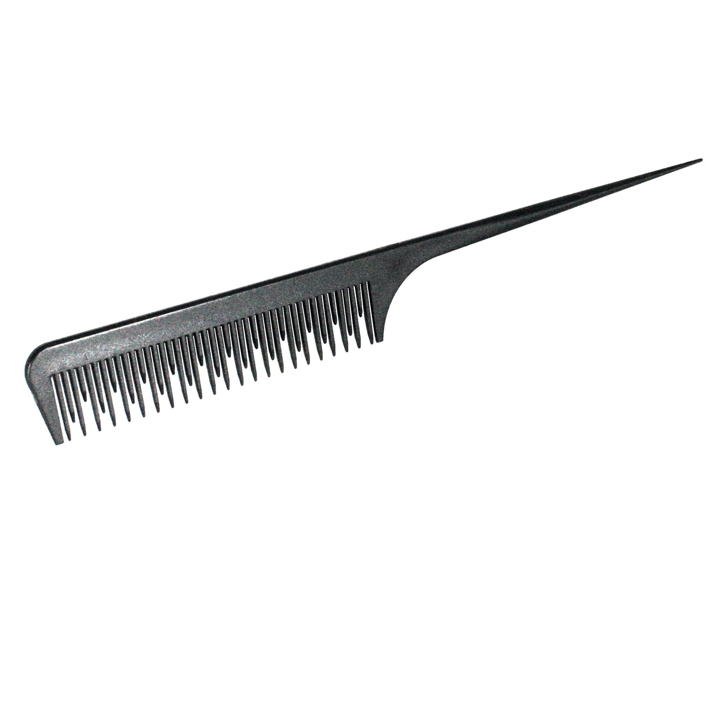 9.5in Rat Tail Tease Carbon Comb (12 Pack)