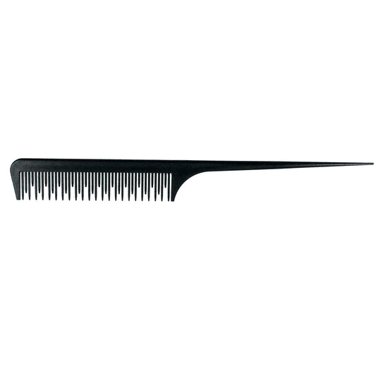 9.5in Rat Tail Tease Carbon Comb (12 Pack)