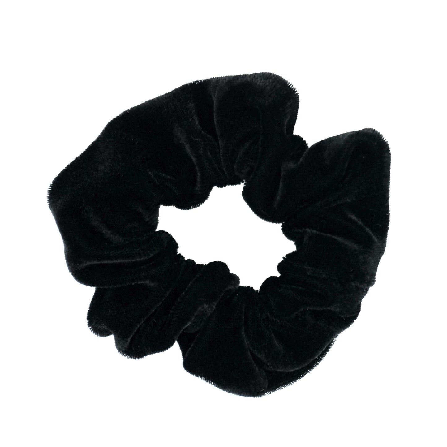 Amelia Beauty Products, Black, White and Brown Velvet Velvet Scrunchies, 3.5in Diameter, Gentle on Hair, Strong Hold, No Snag, No Dents or Creases. 8 Pack - 12 Retail Packs