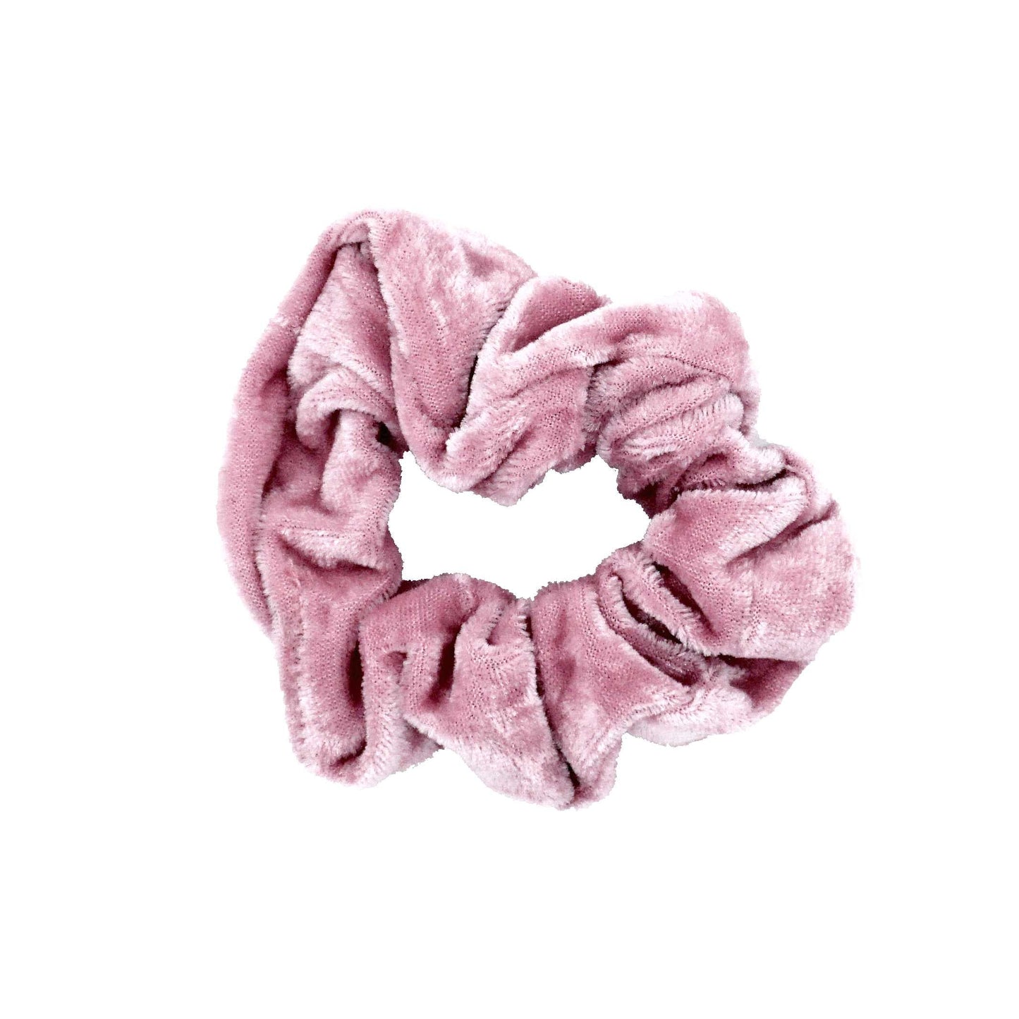 Amelia Beauty Products, Pink Velvet Velvet Scrunchies, 3.5in Diameter, Gentle on Hair, Strong Hold, No Snag, No Dents or Creases. 8 Pack - 12 Retail Packs