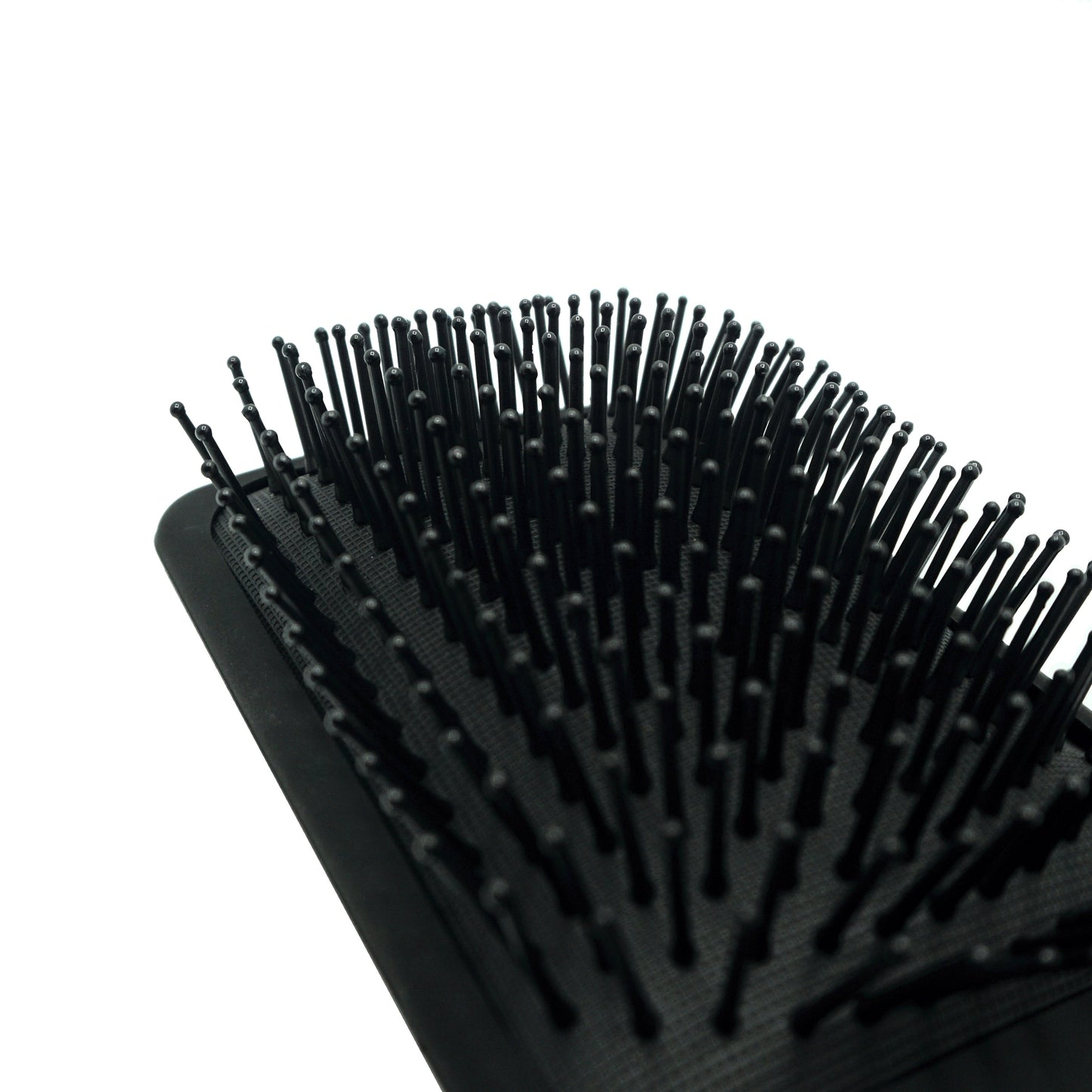 9.5in Paddle Cushion Brush - Nylon Bristles, Black - 12 Retail Packs