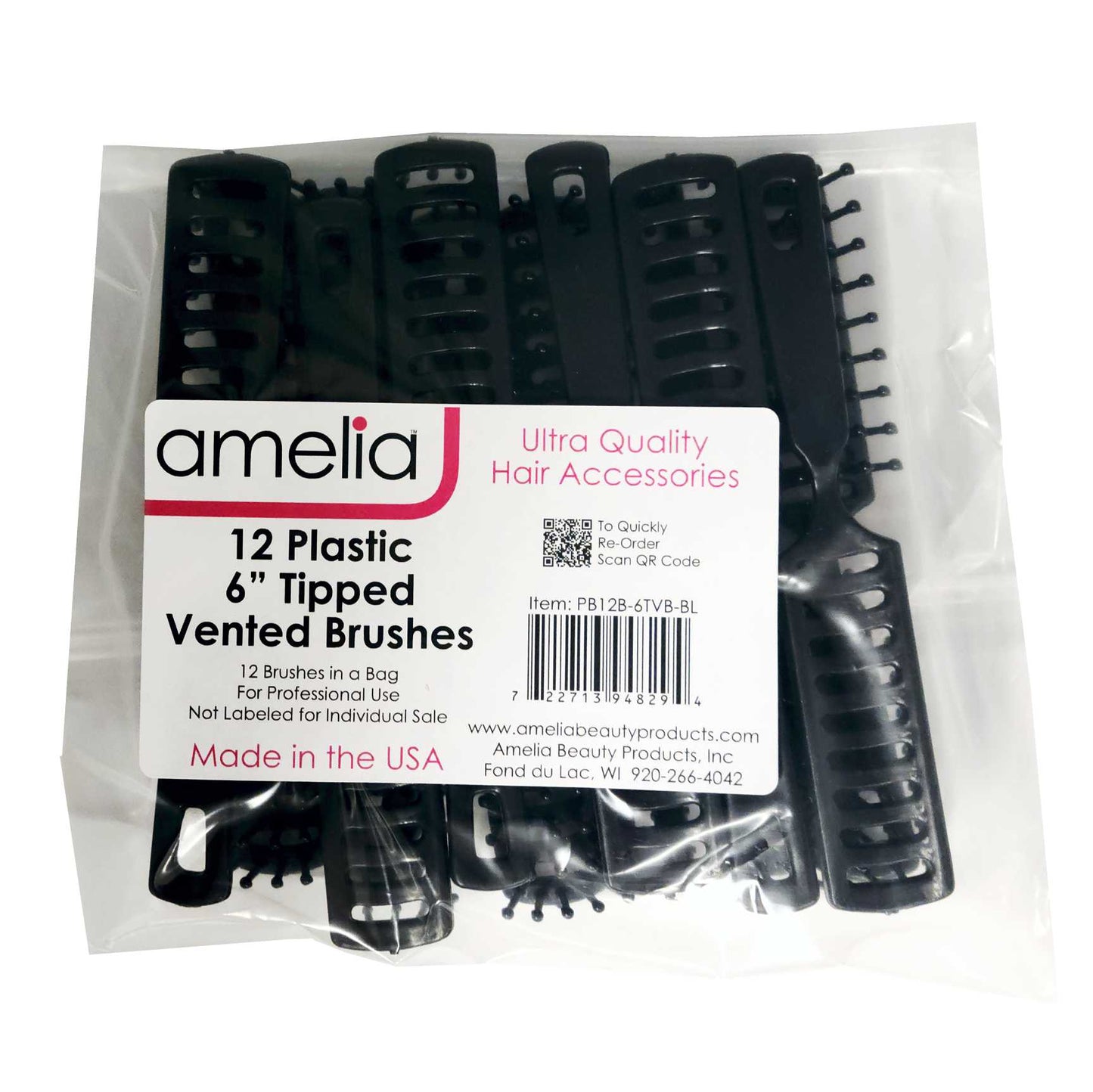 6in, Tipped Vented Brush (12 Pack)