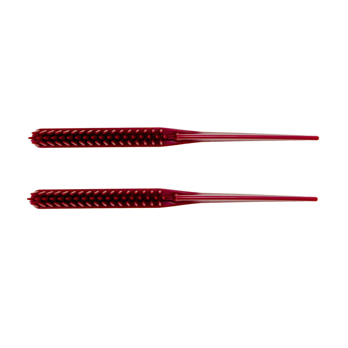 Amelia Beauty, 7in, 3 Row Styling Comb For Detangling, Tease, Defining And Separating Curls - Maroon - 12 Retail Packs