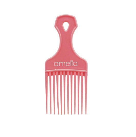 5in Plastic Pick Comb - Pink (12 Pack)