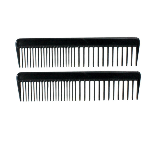 7in Plastic Wide Tooth Comb (12 Retail Packages)