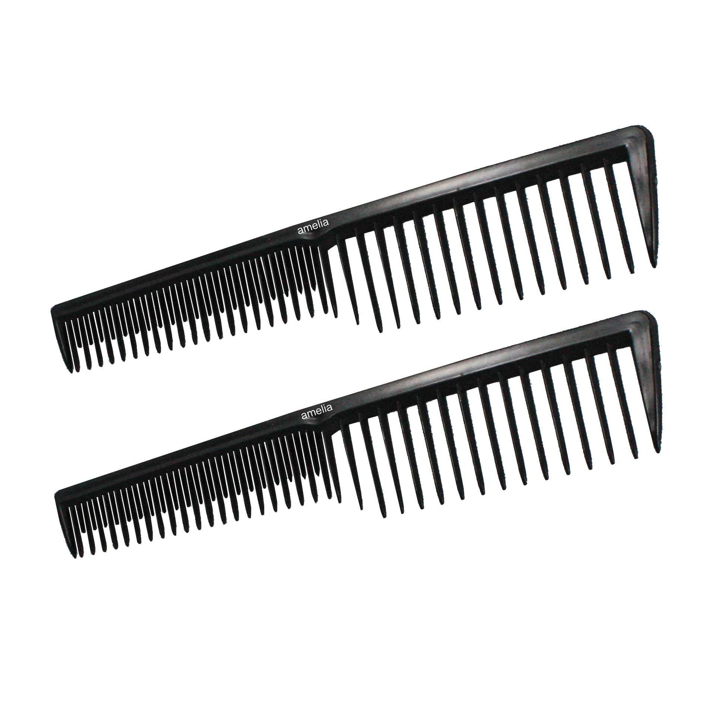 7in Plastic Wide Tooth Tease Comb  (12 Retail Packages)