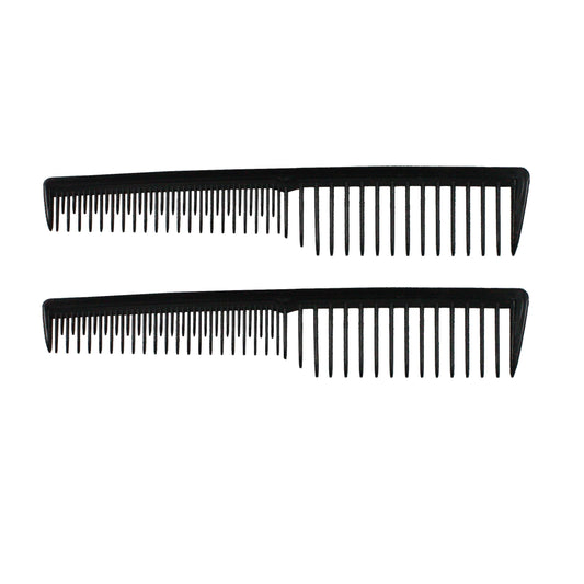 7in Plastic Wide Tooth Tease Comb  (12 Retail Packages)