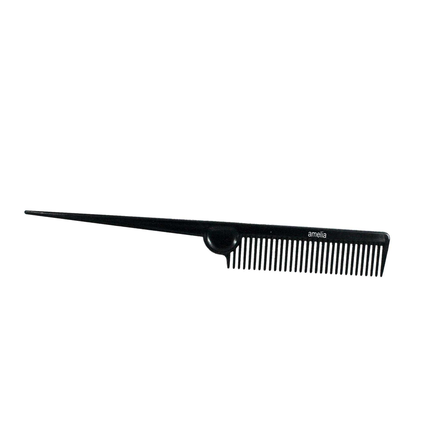 8.5in Plastic Course Tooth Rattail Comb (12 Pack)