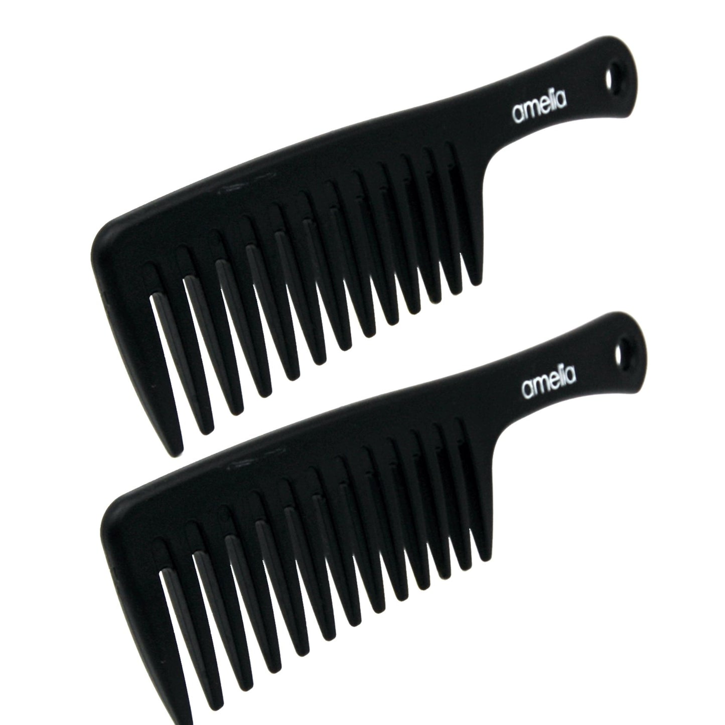 9in Detangling Handled Styling Rake Plastic Comb (12 Pages for Retail Sale or Professional Use)