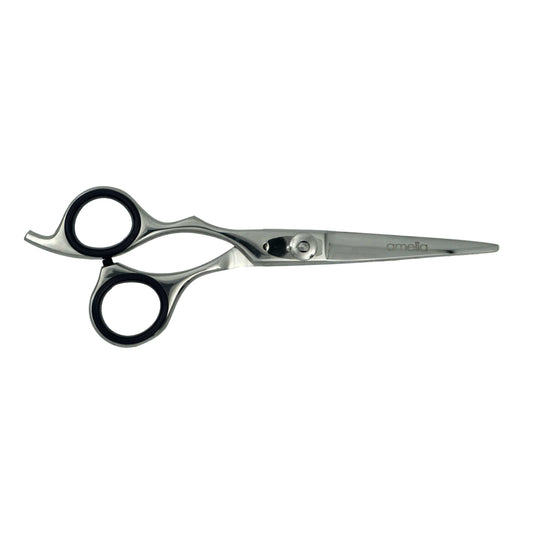 5.5" Left Handed, Stainless Steel Professional Shear, Fixed Finger Rest - 6 Packages for Retail Sale