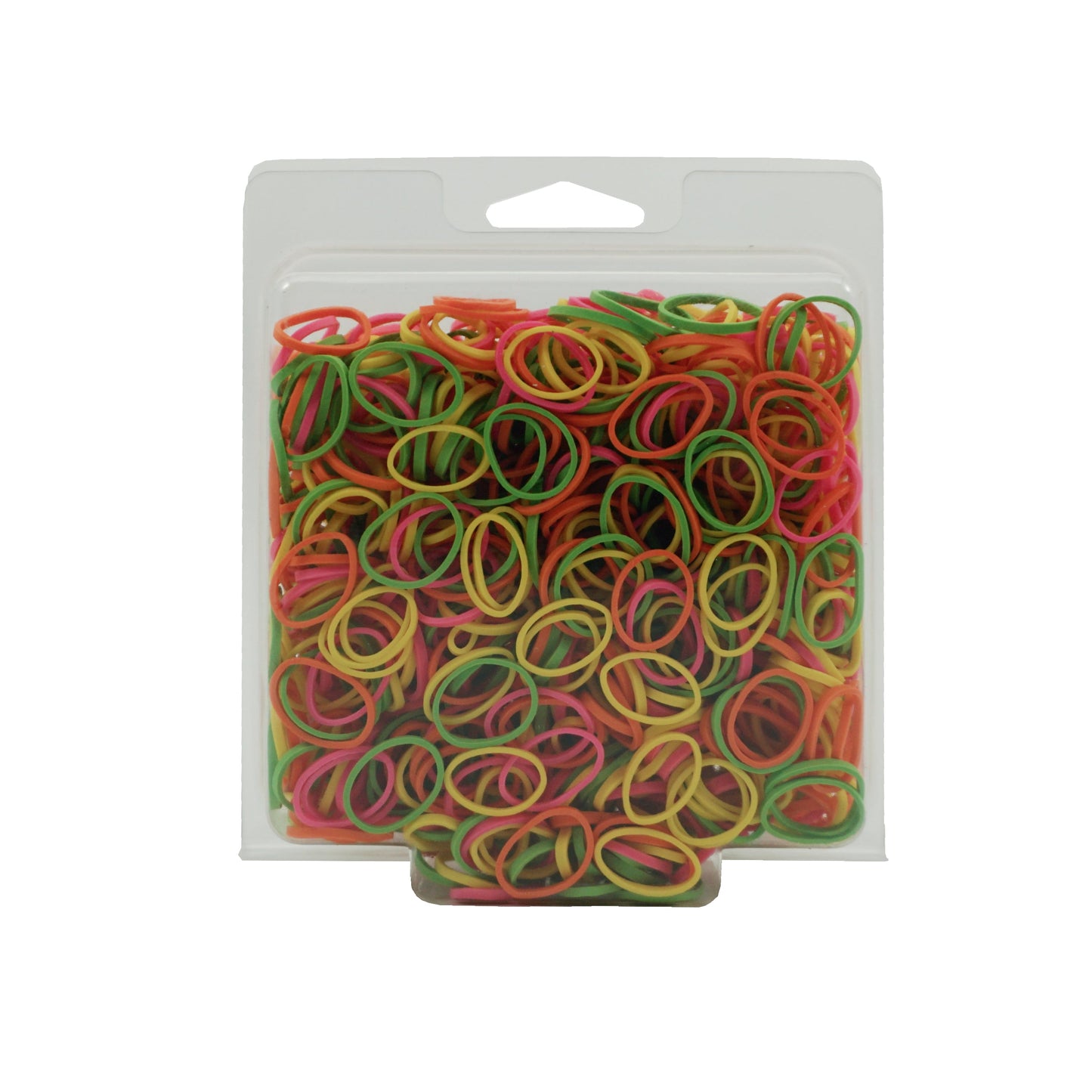 1000, Brights Mix, Standard Size, Rubber Bands for Pony Tails and Braids, Made in the USA!!  12 Retail Packages