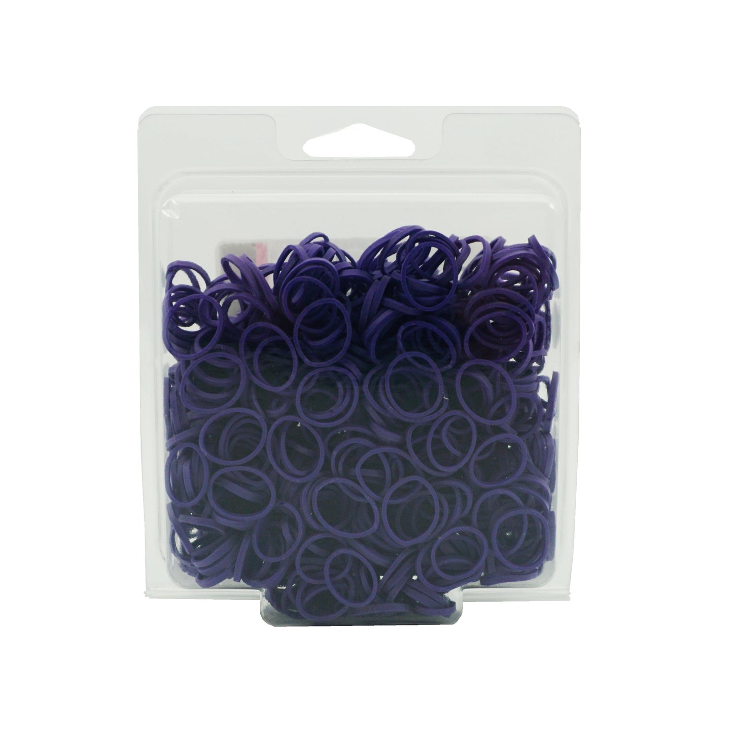 1000, Purple Color, Standard Size,  Rubber Bands for Pony Tails and Braids,  Made in the USA!!  12 Retail Packages