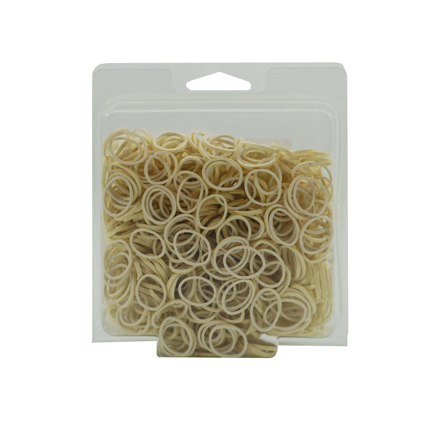 1000, Creme Colored, Standard Size,  Rubber Bands for Pony Tails and Braids,  Made in the USA!!  12 Retail Packages