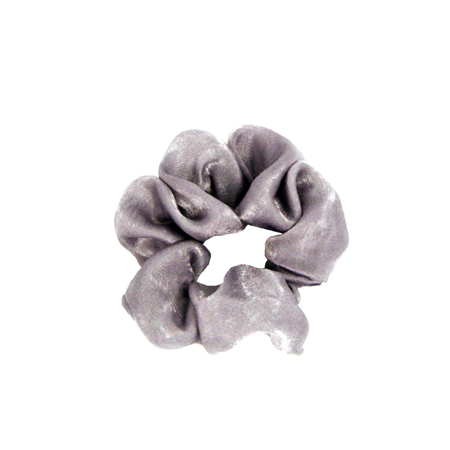 Amelia Beauty | 3in Grey Crepe Scrunchies | Soft, Gentle and Strong Hold | No Snag, No Dents or Creases | 8 Pack - 12 Retail Packs