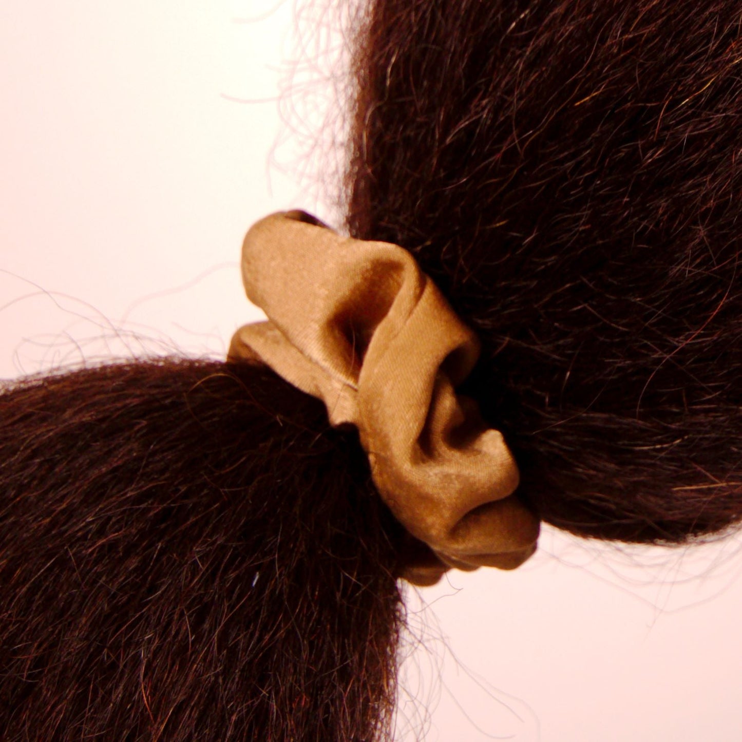 Amelia Beauty | 3in Brown Crepe Scrunchies | Soft, Gentle and Strong Hold | No Snag, No Dents or Creases | 8 Pack - 12 Retail Packs