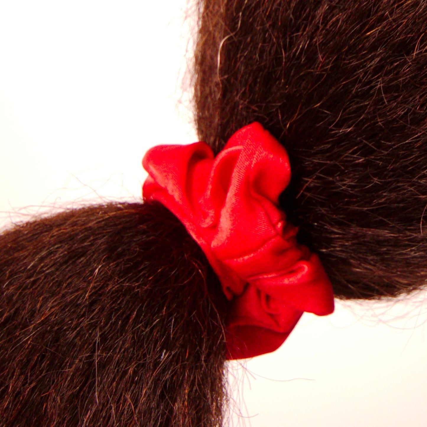 Amelia Beauty | 3in Red Crepe Scrunchies | Soft, Gentle and Strong Hold | No Snag, No Dents or Creases | 8 Pack - 12 Retail Packs