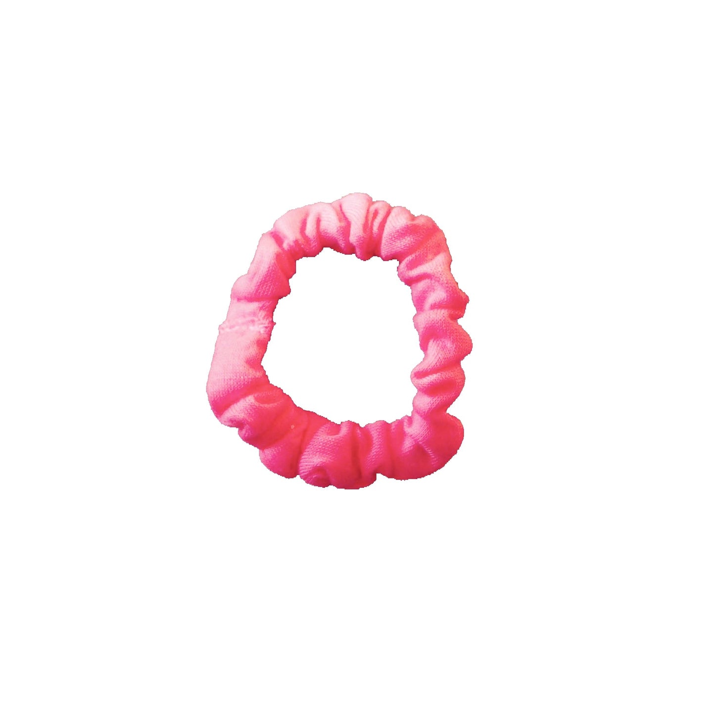 Amelia Beauty, Medium Neon Pink Jersey Scrunchies, 2.5in Diameter, Gentle on Hair, Strong Hold, No Snag, No Dents or Creases. 10 Pack - 12 Retail Packs