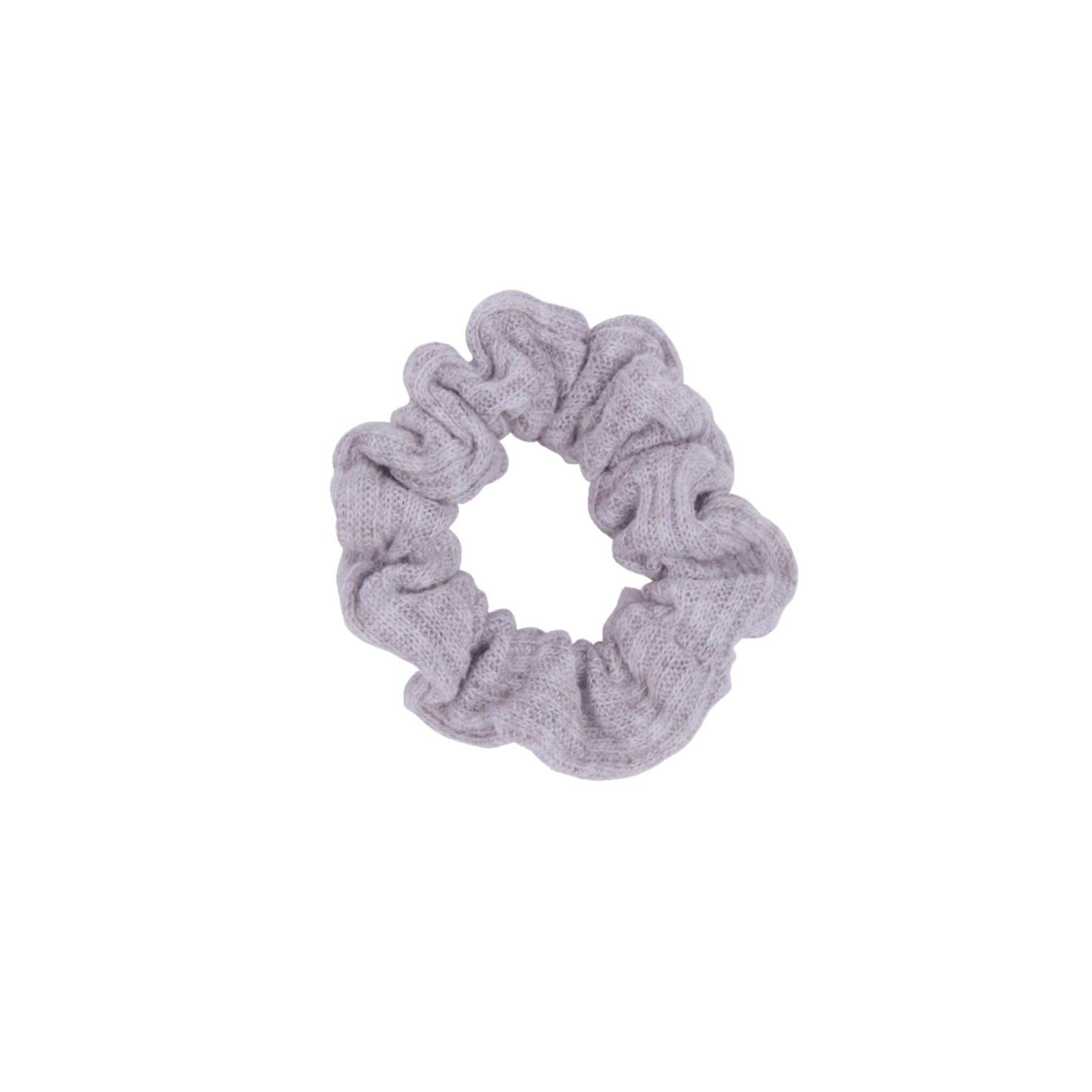 Amelia Beauty, Medium Gray Ribbed Scrunchies, 2.5in Diameter, Gentle on Hair, Strong Hold, No Snag, No Dents or Creases. 10 Pack - 12 Retail Packs