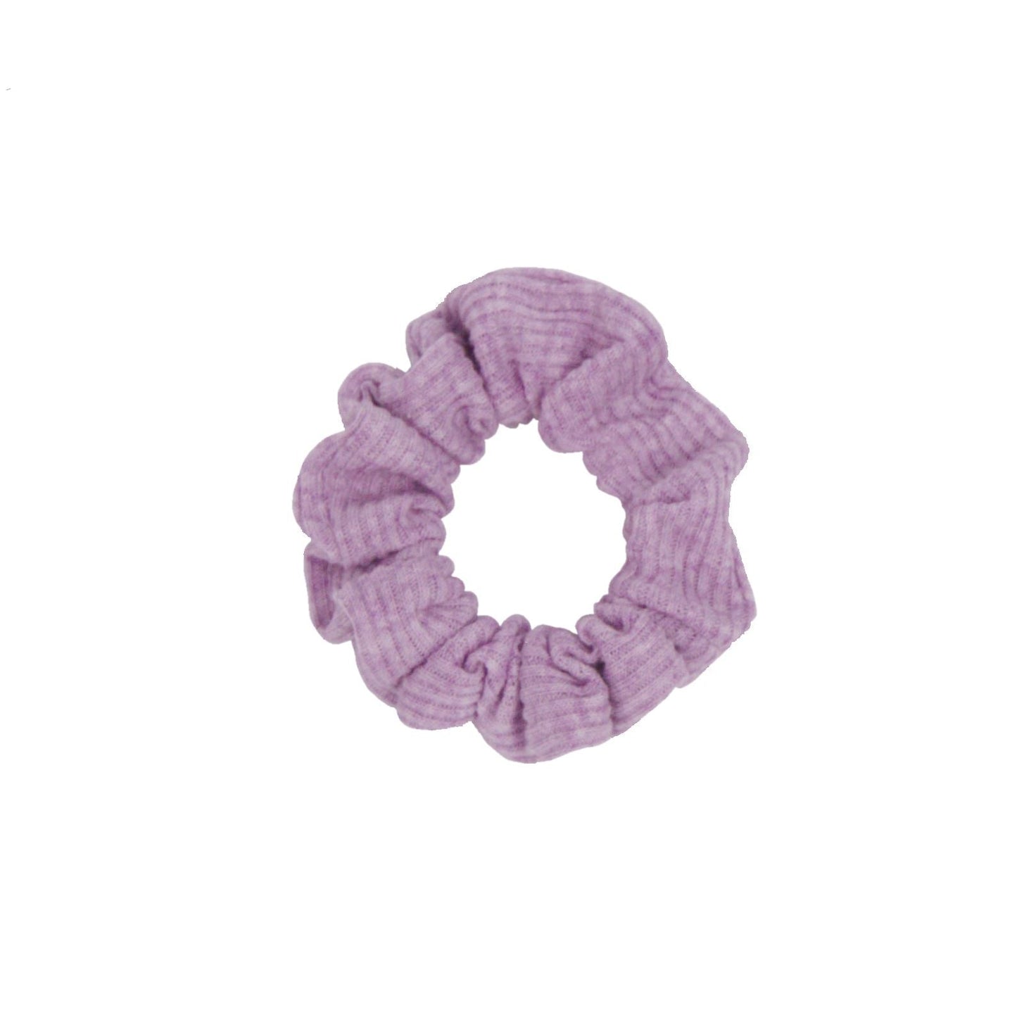 Amelia Beauty, Medium Pastel Purple Ribbed Scrunchies, 2.5in Diameter, Gentle on Hair, Strong Hold, No Snag, No Dents or Creases. 10 Pack - 12 Retail Packs