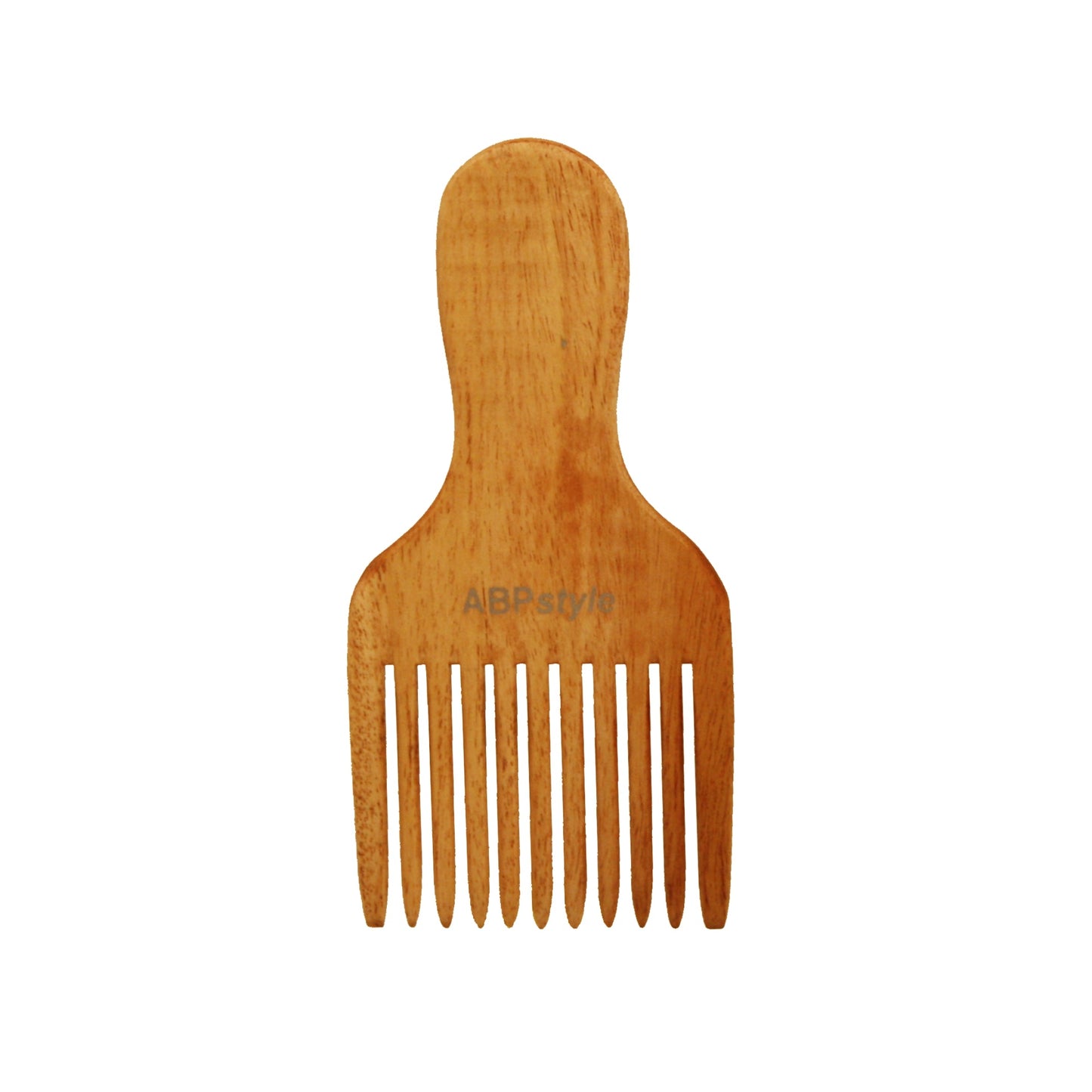 ABPStyle, 6in Neem Wood Pick Comb. Anti-Static, Damage Free, Promotes Hair Growth, Environmentally Friendly - 12 Retail Packs