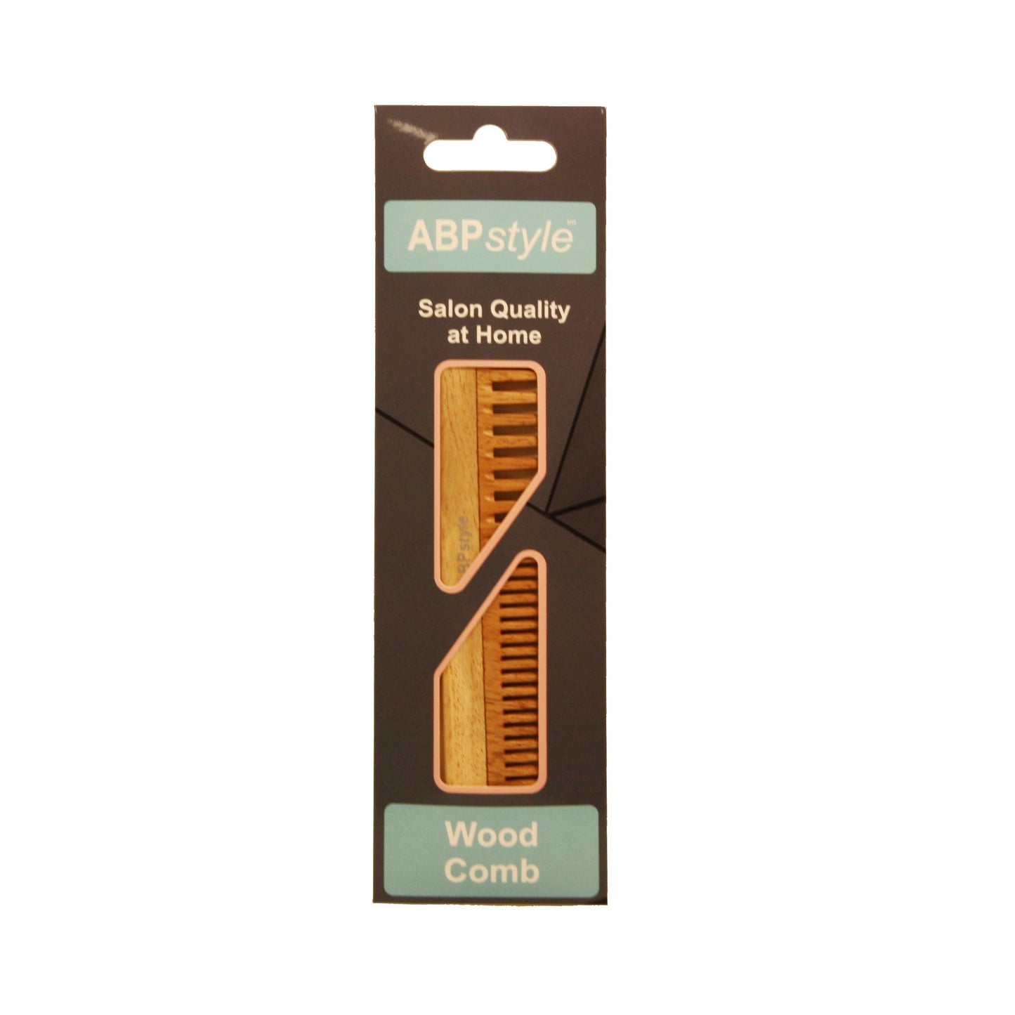 ABPStyle, 7.5in Neem Wood Styling Comb. Anti-Static, Damage Free, Promotes Hair Growth, Environmentally Friendly - 12 Retail Packs