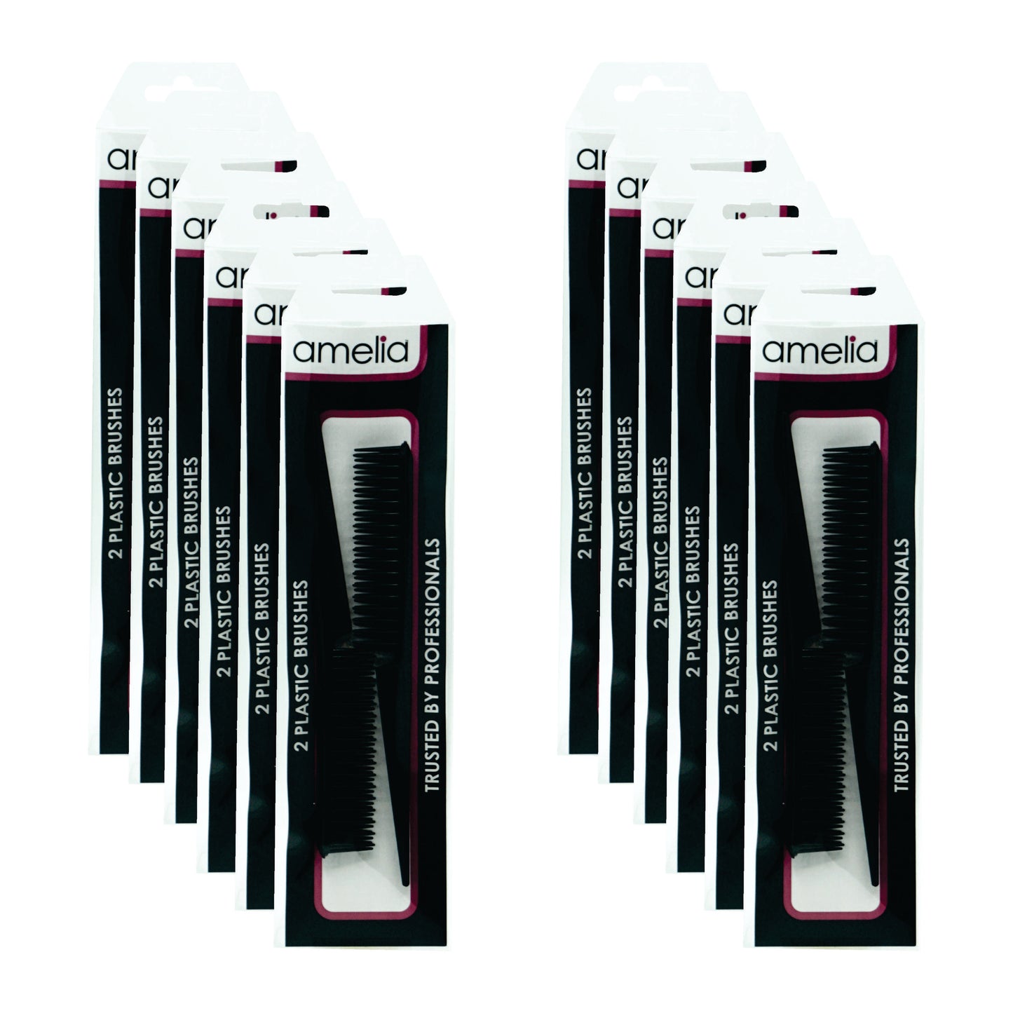 7in, 3 Row Styler Brush (12 Retail Packages)