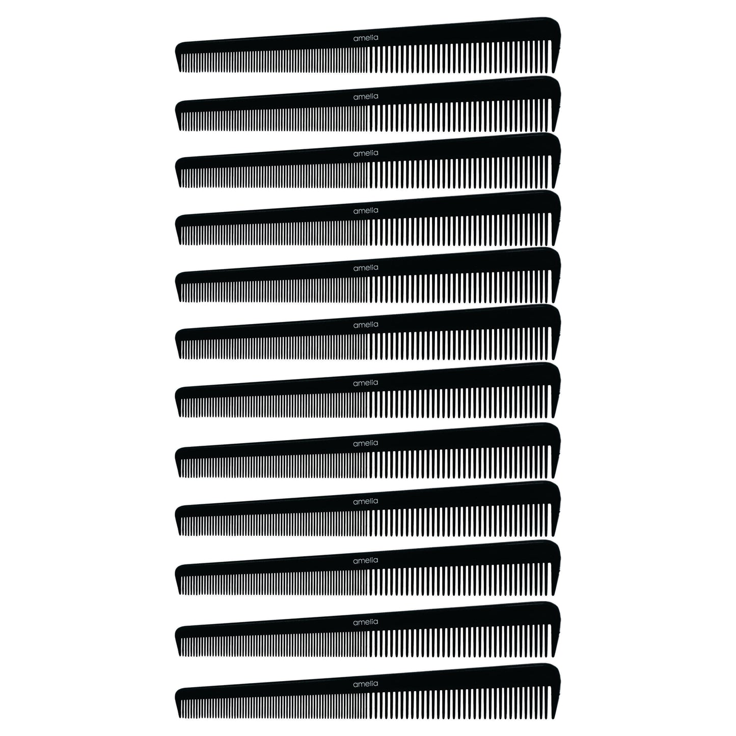 7.5in Plastic Barber Comb (12 Pack)