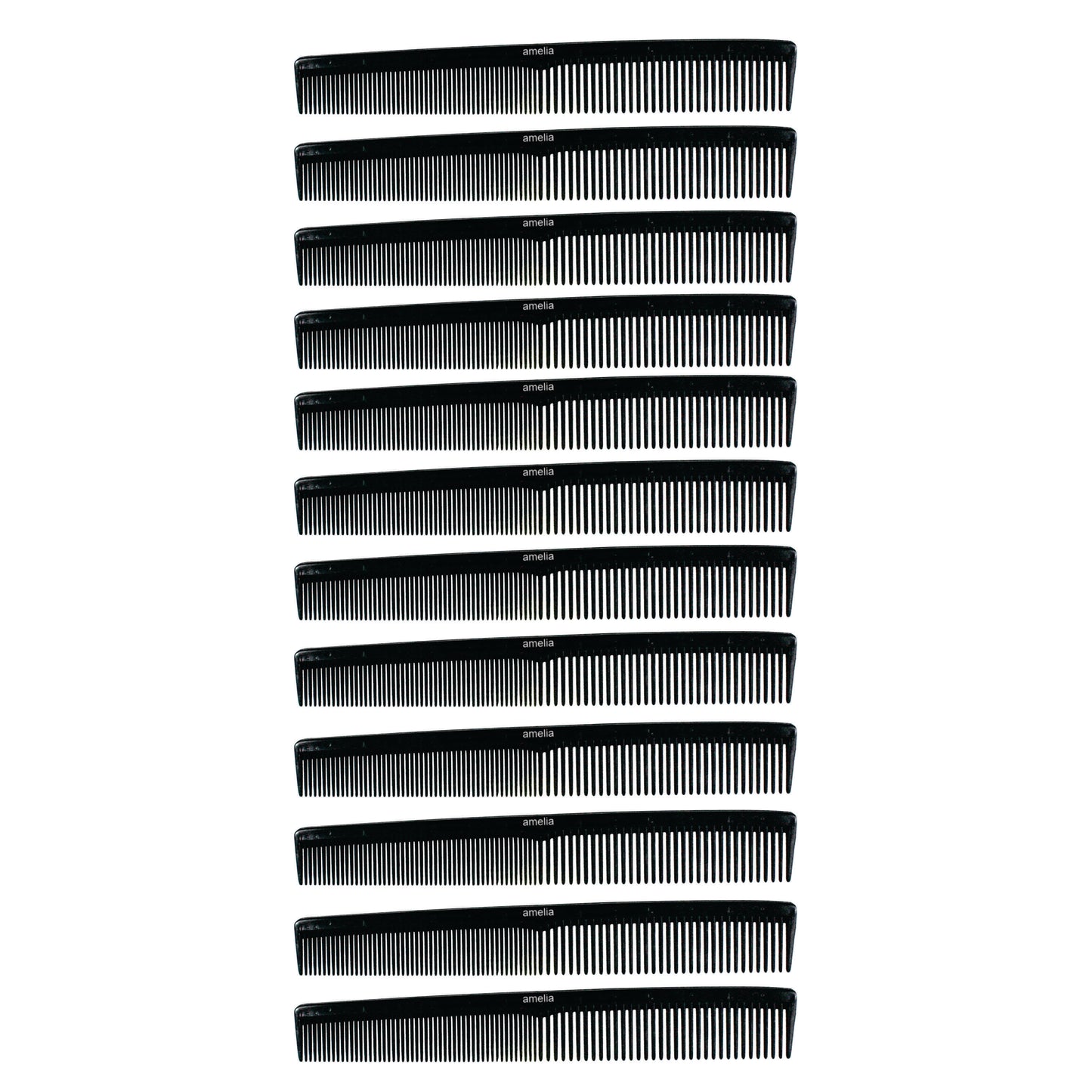 7in Plastic Styling Comb w/Inch Marks (12 Pack)