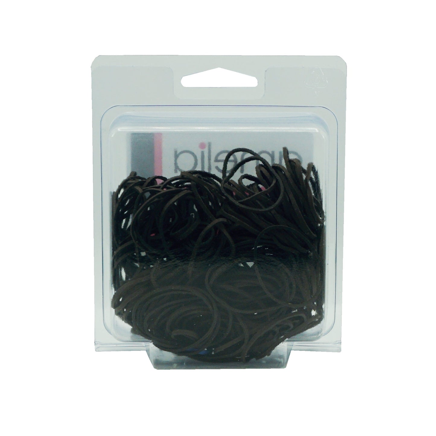 200, Black, Jumbo, Rubber Bands for Pony Tails and Braids - 12 Retail Packages - 12 Retail Packages